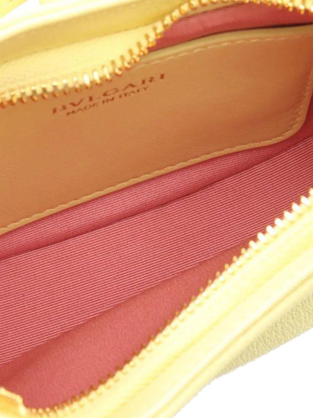 Pre-owned Bvlgari 2010-2025 Small Leather Serpenti Ellipse Satchel In Yellow