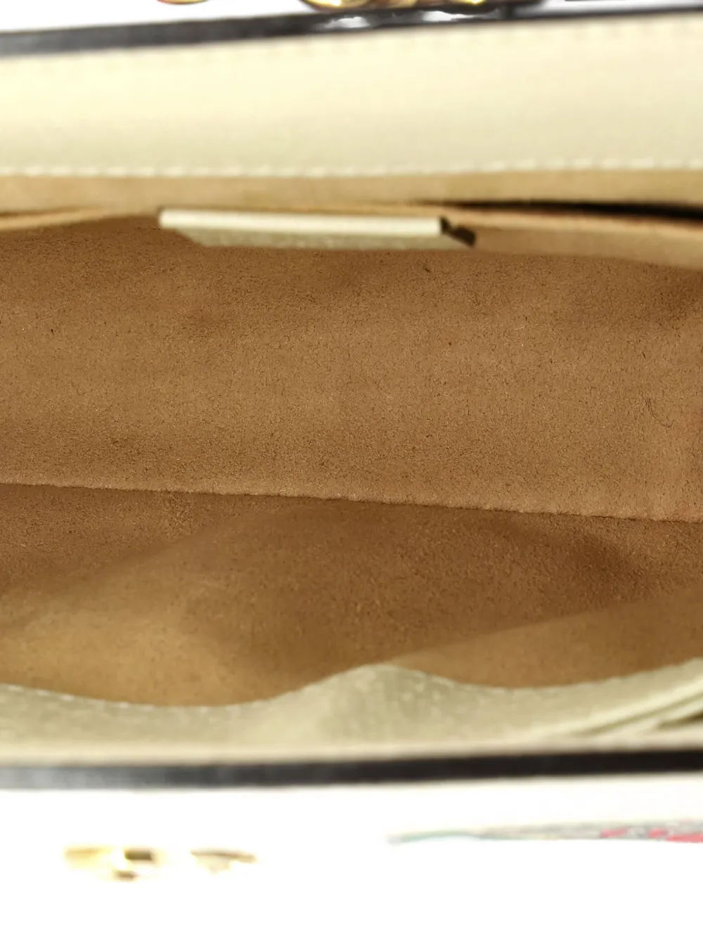 Pre-owned Gucci Ophidia Chain Shoulder Bag Flora Gg Coated Canvas Small Crossbody Bag In Brown