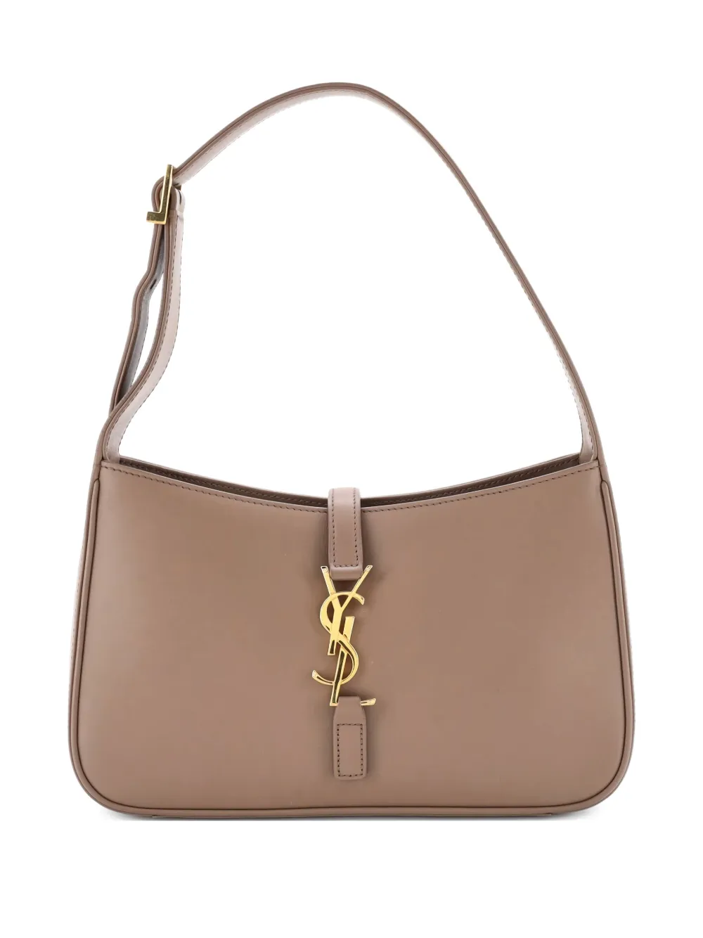 Saint Laurent Pre-Owned Le 5 a 7 Leather Small hobo bag - ニュートラル