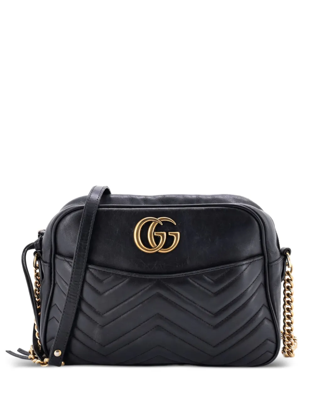Gucci Pre-Owned GG Marmont Matelasse Leather Medium shoulder bag - Nero