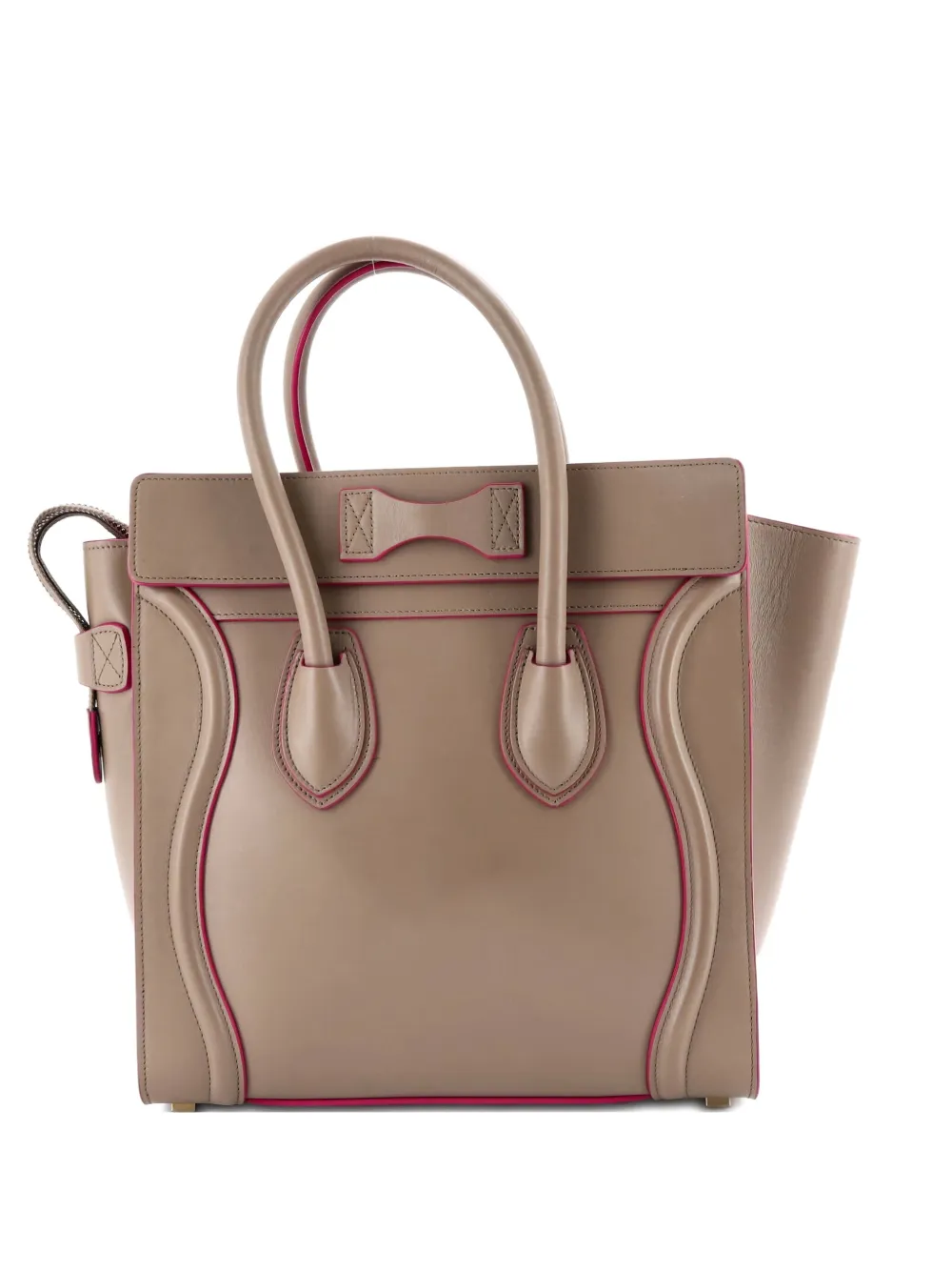 Celine Pre-Owned Luggage Bag Smooth Leather Micro tote bag - ニュートラル Celine Pre-Owned Luggage Bag Smooth Leather Micro tote bag - ニュートラル