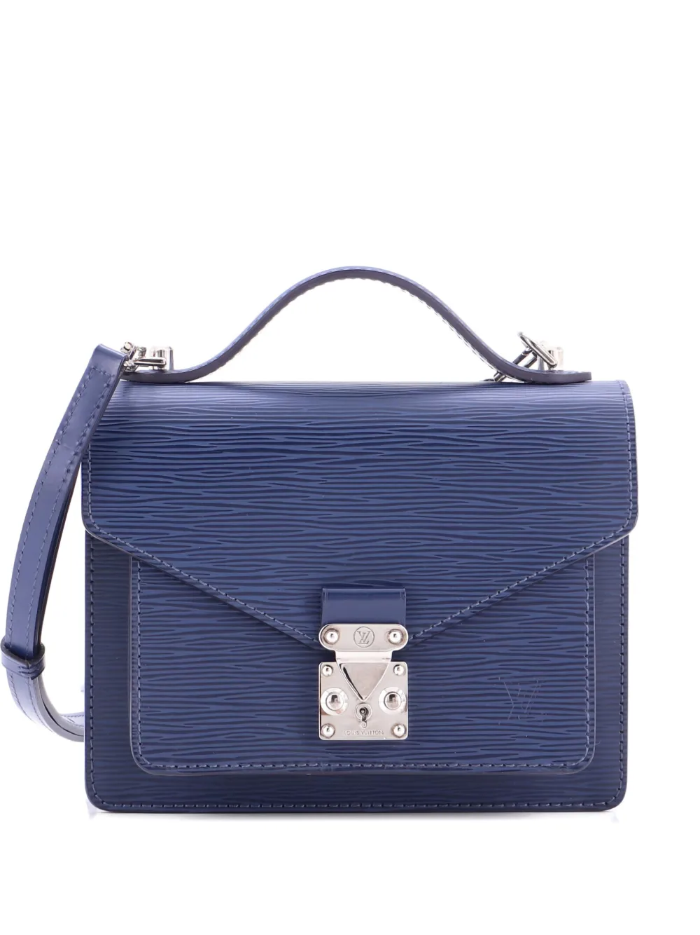 Louis Vuitton Pre-Owned Monceau Handbag Epi Leather BB satchel - ブルー