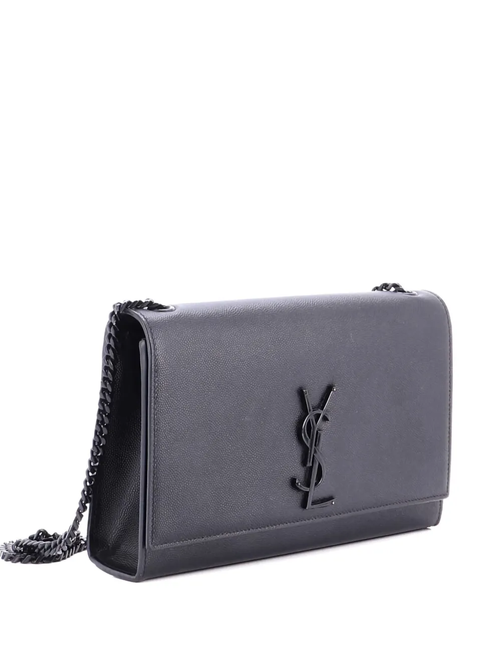 Saint Laurent Pre-Owned Classic Monogram Grainy Leather Medium crossbody bag - Nero