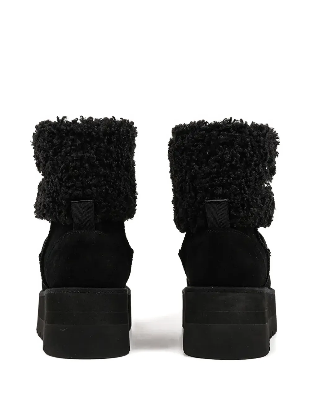 Karl Lagerfeld Skylar Signature-detail Platform Boots In Black