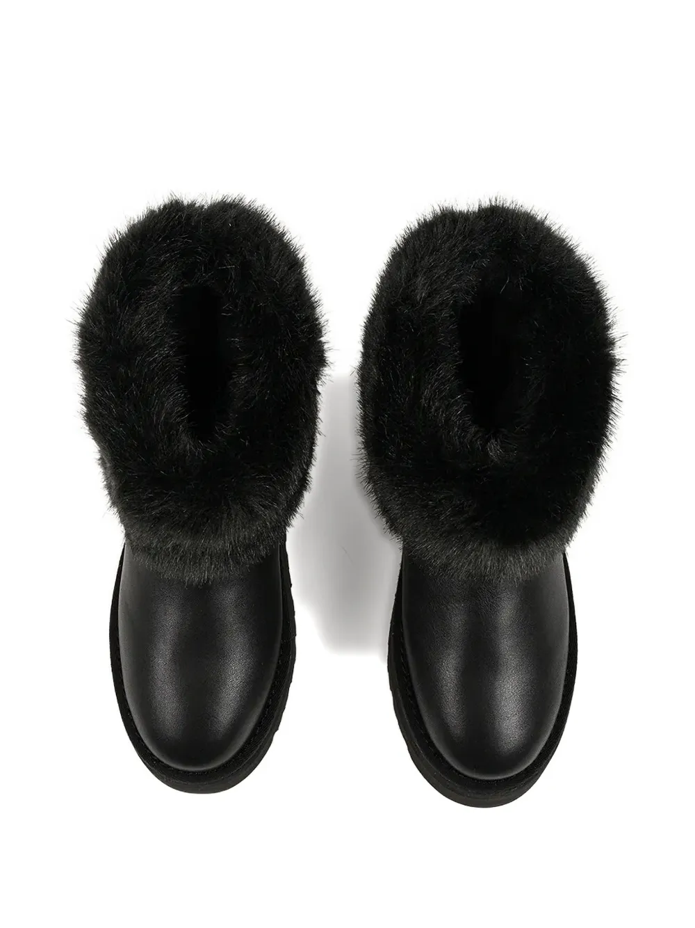 Karl Lagerfeld Skylar Faux-fur Platform Boots In Black
