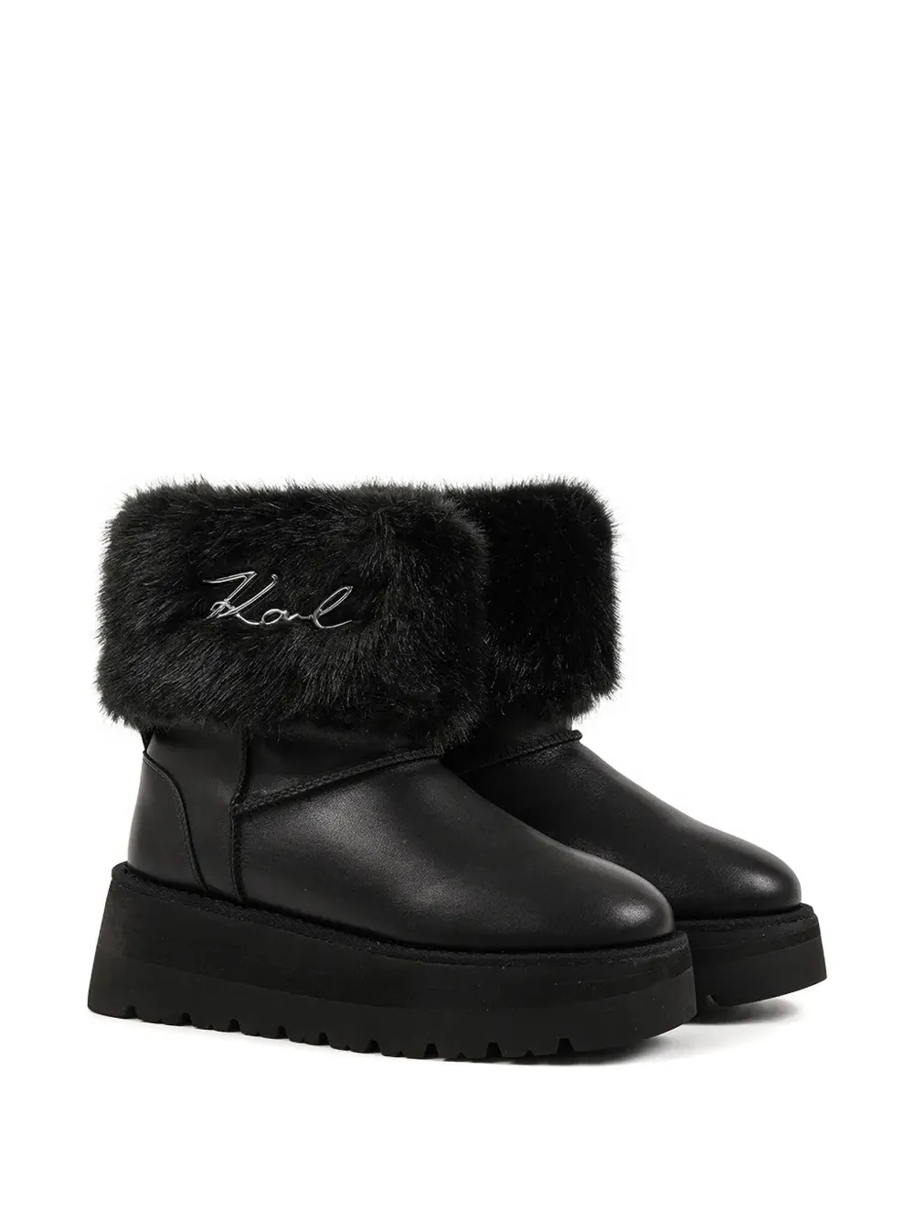 Karl Lagerfeld Skylar faux-fur platform boots | Ankle Boots | Image 2