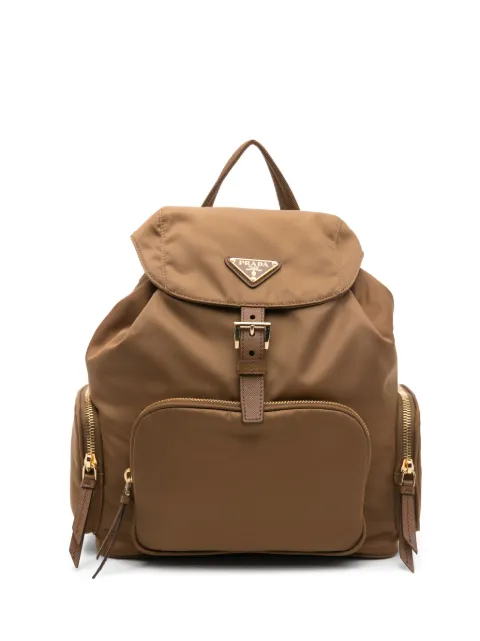 Prada buckle zip-fastening backpack