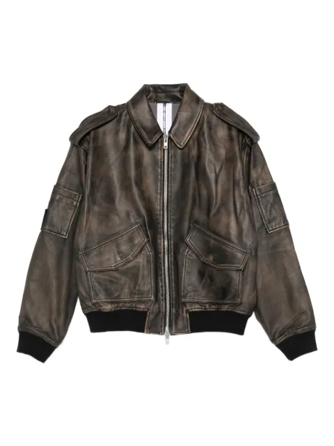 S.W.O.R.D 6.6.44 Lederjacke mit Reißverschluss