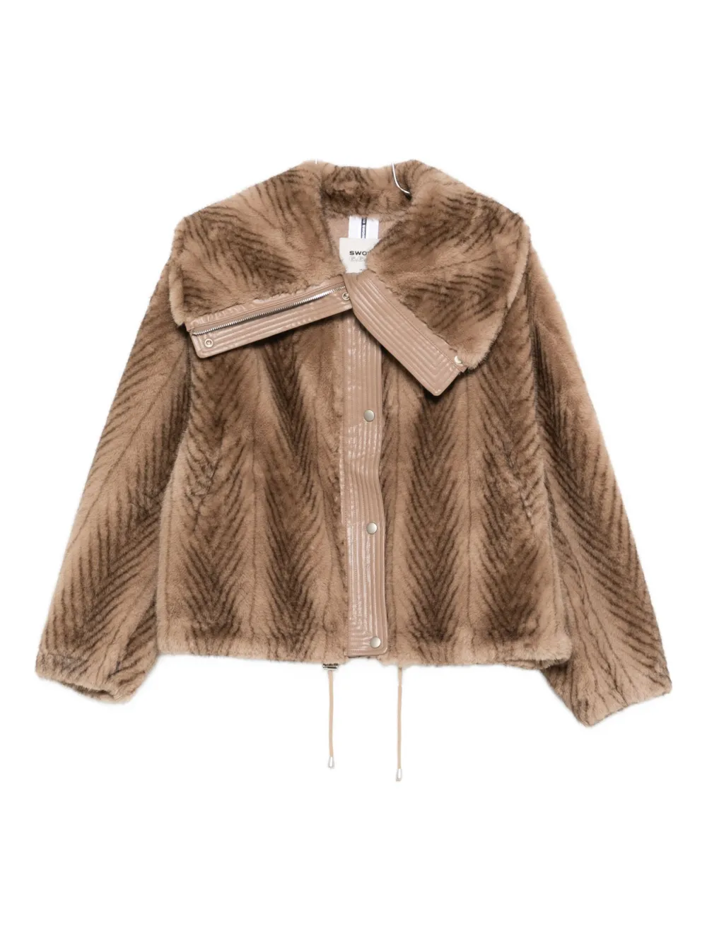 S.W.O.R.D 6.6.44 panelled jacket - Marrone