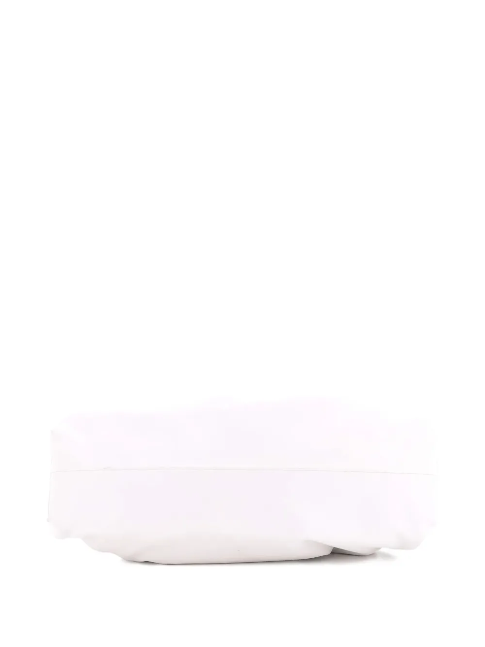 Pre-owned Bottega Veneta The Pouch Leather Teen Clutch Bag In White