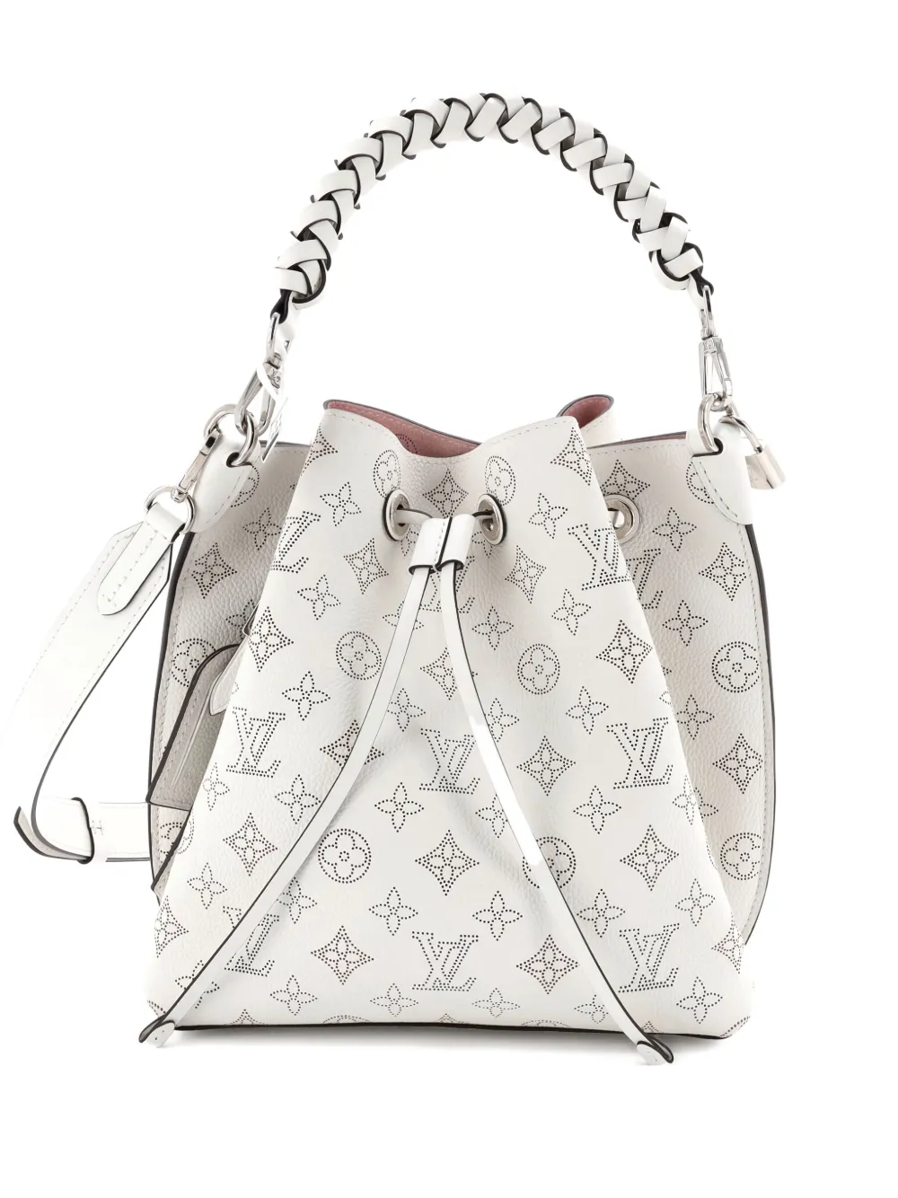 Louis Vuitton Pre-Owned Muria Mahina Leather bucket bag - ホワイト Louis Vuitton Pre-Owned Muria Mahina Leather bucket bag - ホワイト