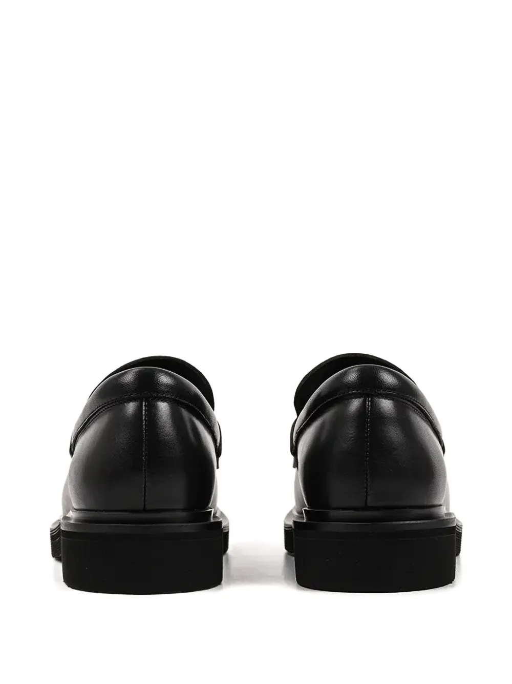 Karl Lagerfeld Logo Leather Loafers In Black