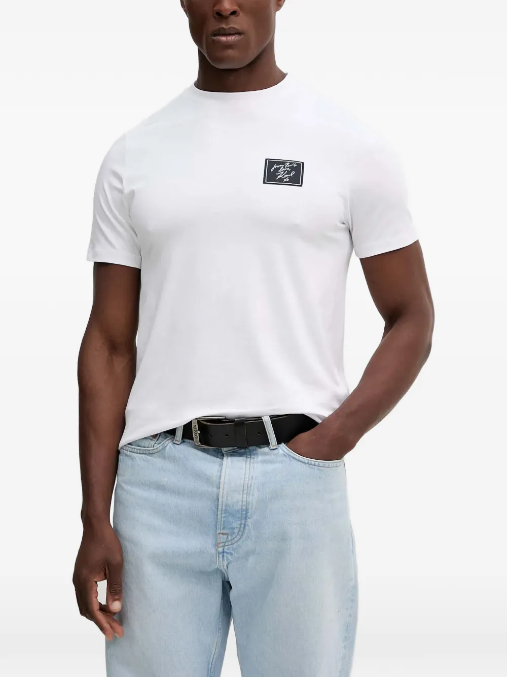 Karl Lagerfeld x Paris Hilton patch T-Shirt | White | Image 1