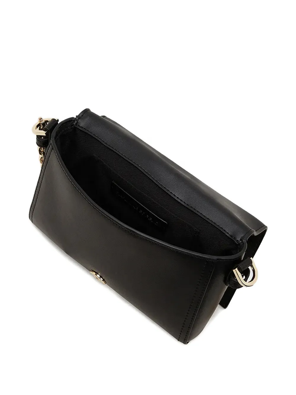 Karl Lagerfeld K/autograph Chain Logo Cross Body Bag In Black