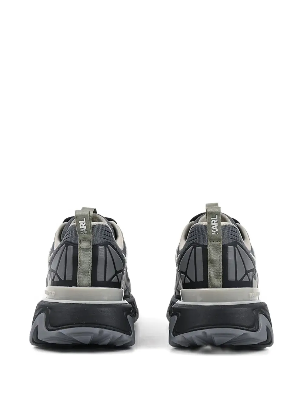 Karl Lagerfeld Blaze Logo-lettering Sneakers In Gray