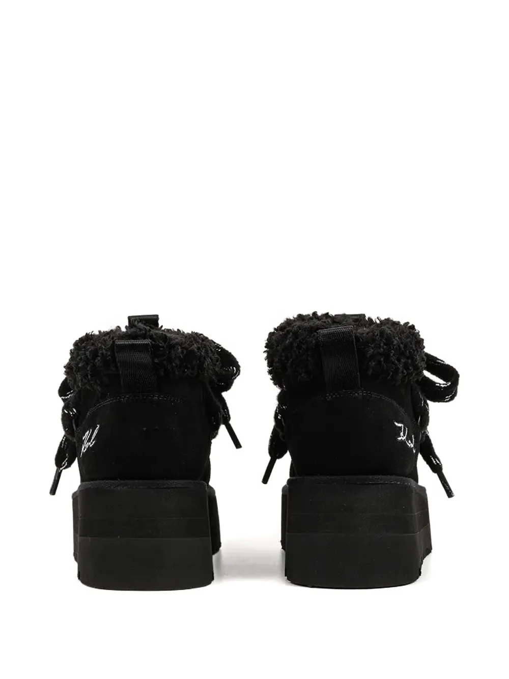 Karl Lagerfeld Skylar laarzen met kenmerkend detail en plateauzool Zwart