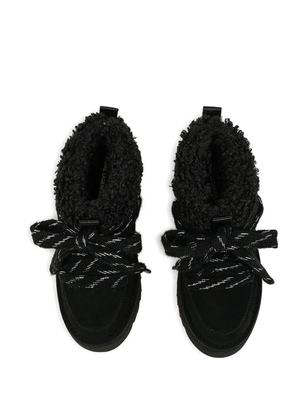 Karl Lagerfeld Skylar laarzen met kenmerkend detail en plateauzool Zwart