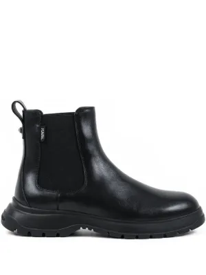 Birkenstock Stalon Leather Chelsea Boots | Black | FARFETCH