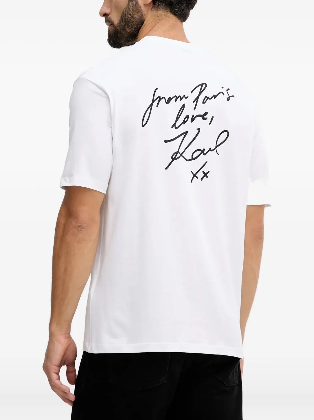 Karl Lagerfeld x Paris Hilton T-shirt met grafische print Wit