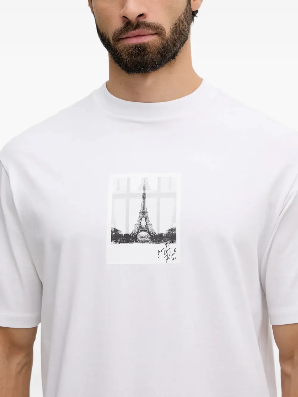 Karl Lagerfeld x Paris Hilton T-shirt met grafische print Wit