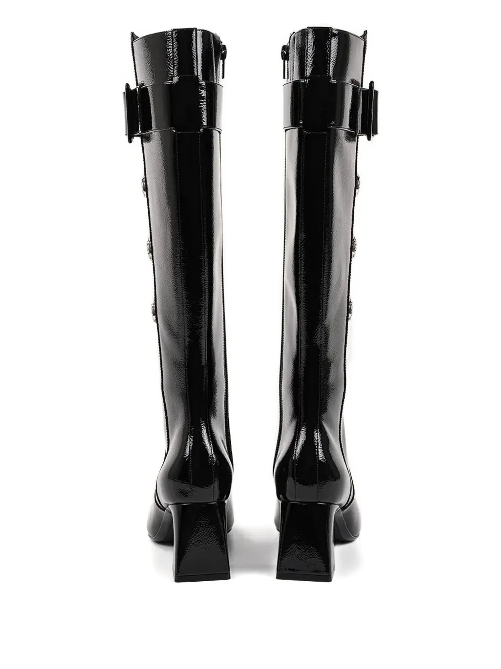 Karl Lagerfeld 60mm Beata Autograph Tall Boots In Black