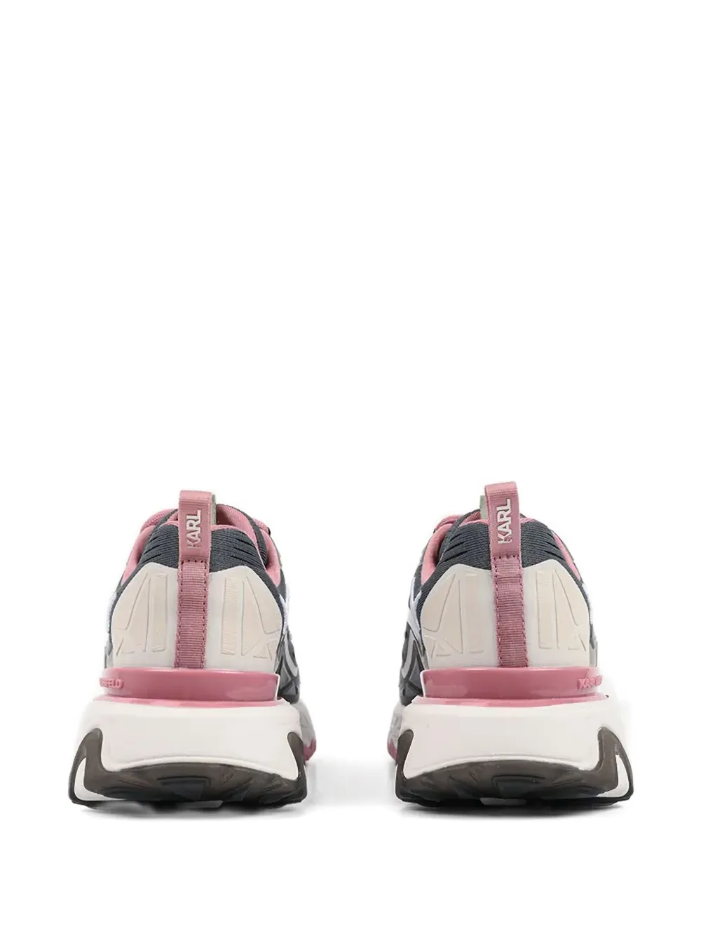 Karl Lagerfeld Lace-up Sneakers In Gray