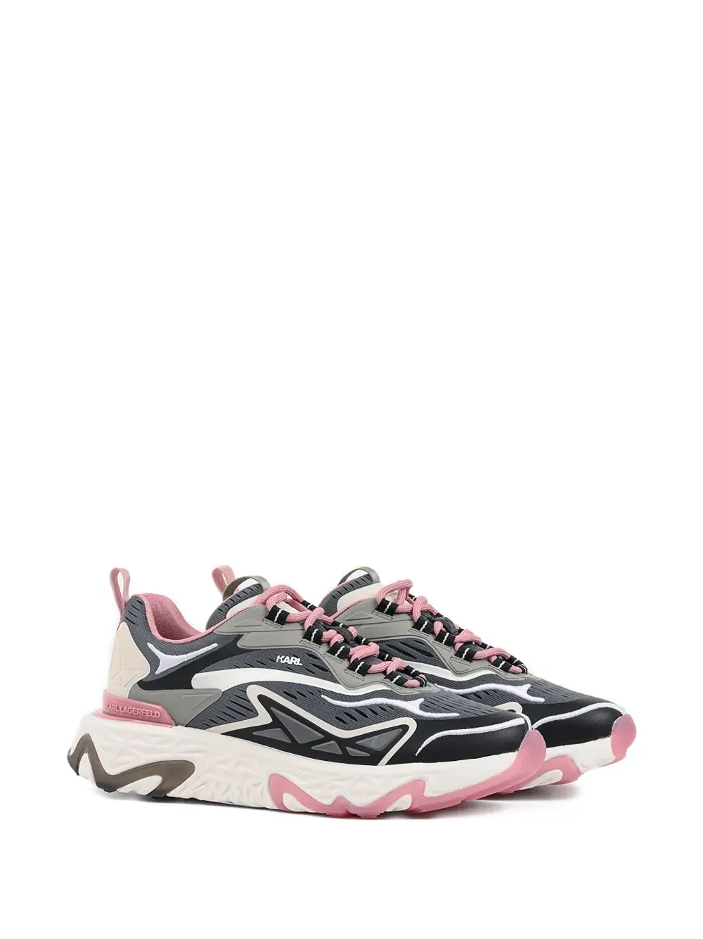 Karl Lagerfeld lace-up sneakers - Grijs