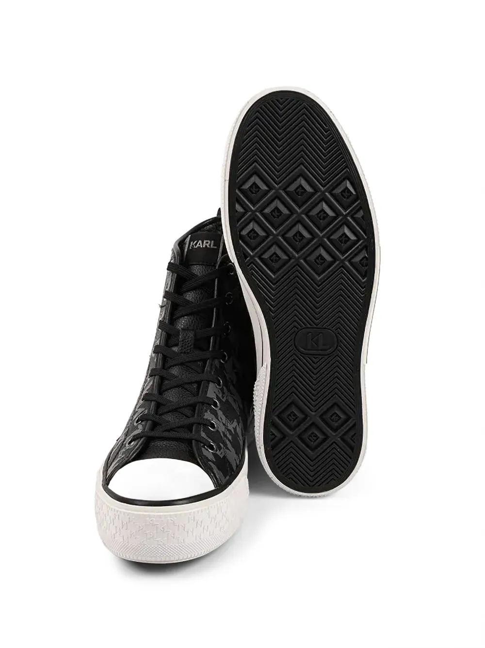 Karl Lagerfeld High-top sneakers Zwart