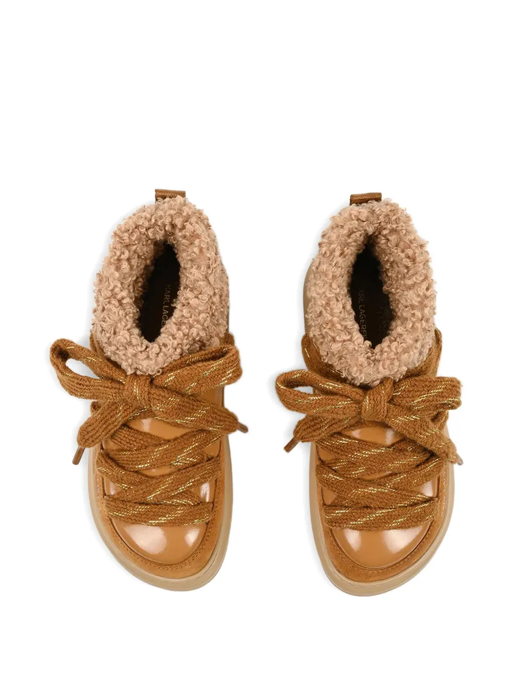 Karl Lagerfeld Kapri Kosi lace-up boots Bruin