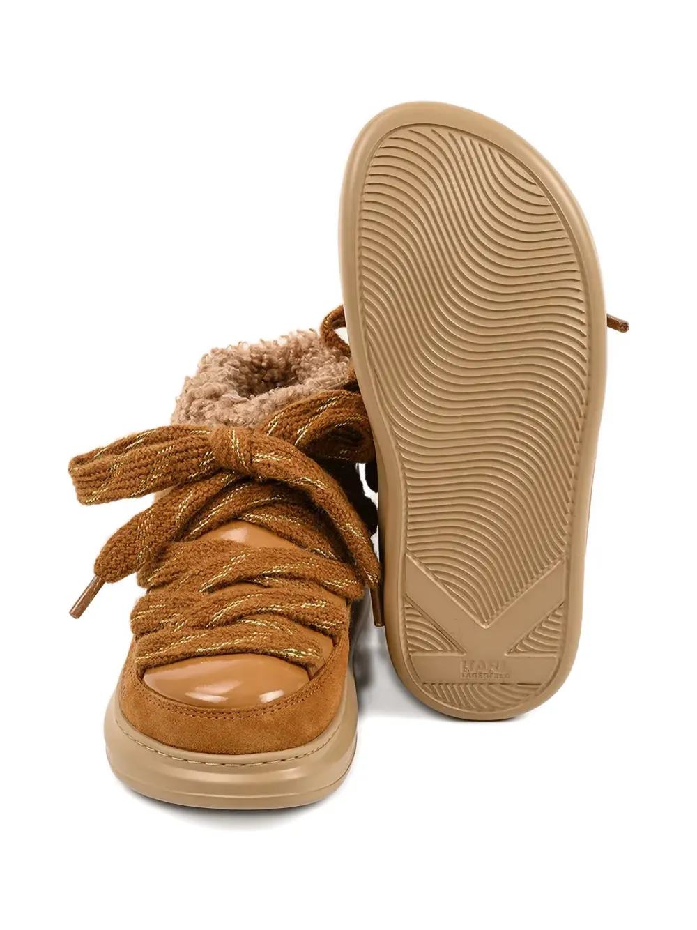 Karl Lagerfeld Kapri Kosi lace-up boots Bruin