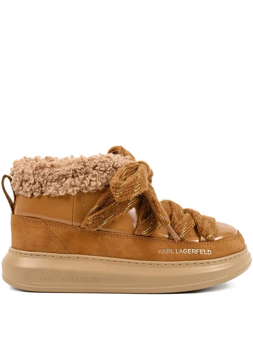 Karl Lagerfeld Kapri Kosi lace-up boots Bruin