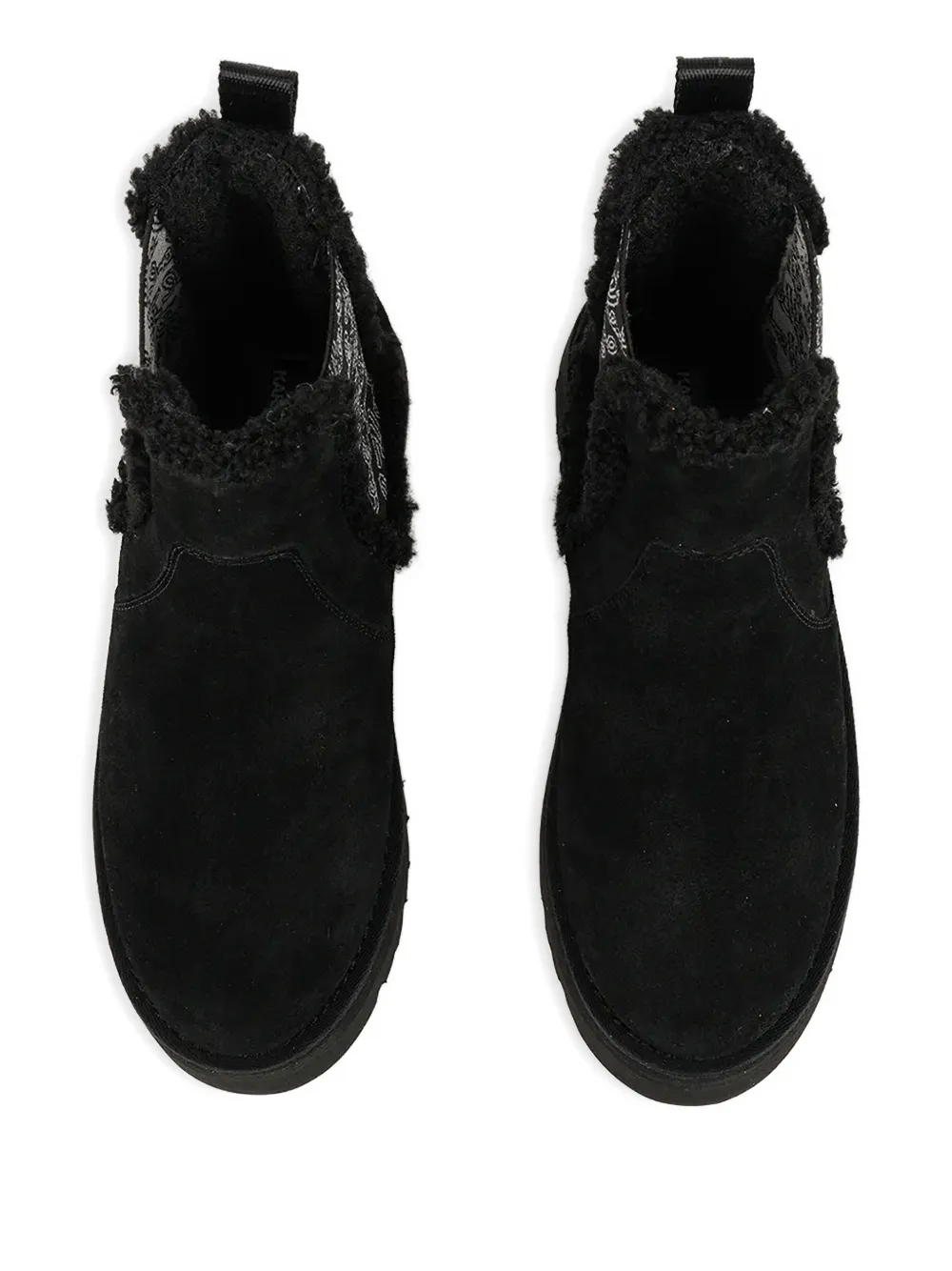 Karl Lagerfeld Skylar Logo-detail Platform Ankle Boots In Black