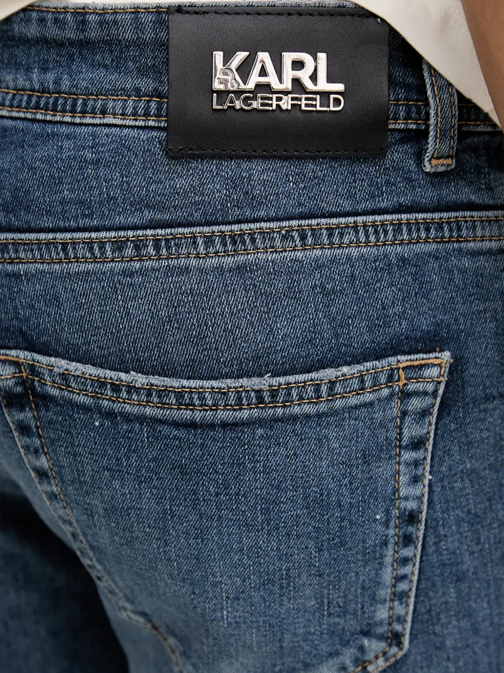 Karl Lagerfeld Five-pocket Slim-fit Jeans In Blue