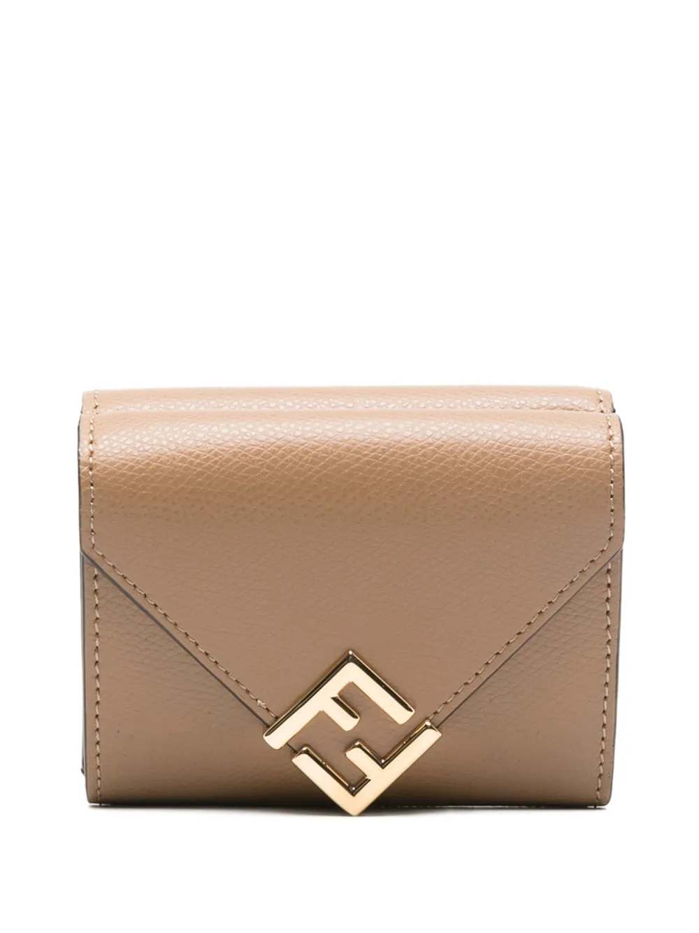 Fendi Mini Tri-fold Wallet In Brown