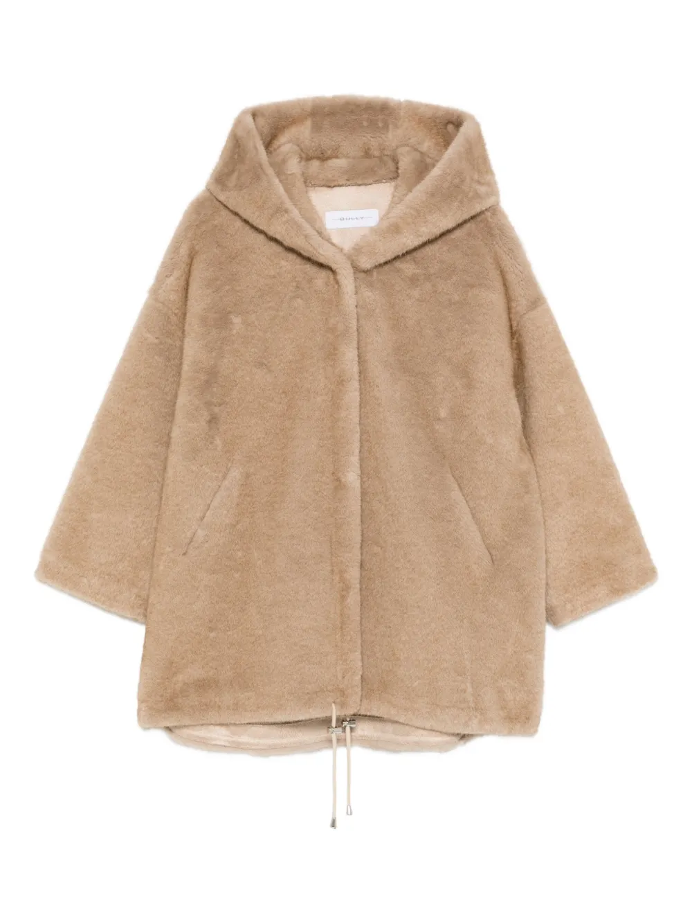Bully Hooded-neck Coat In Brown