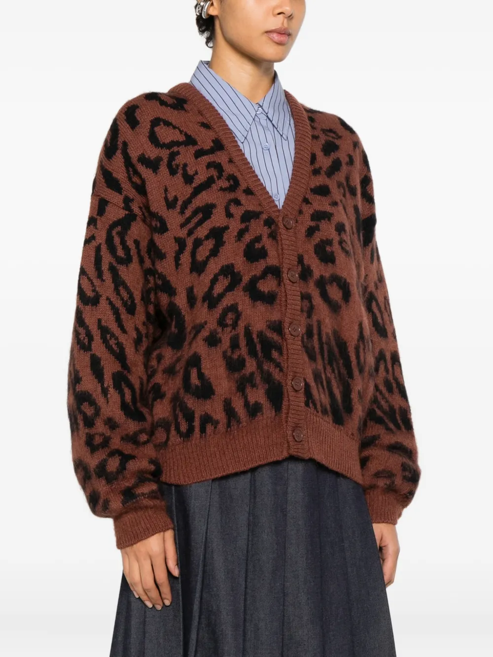 Marsēm Animal-pattern Cardigan In Multi