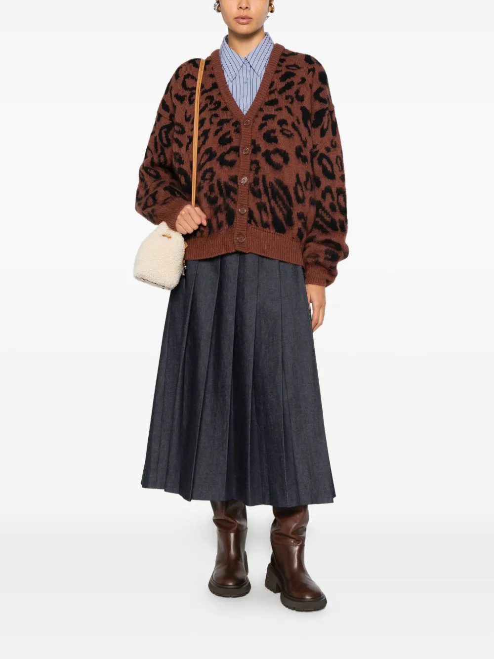 Marsēm Animal-pattern Cardigan In Multi