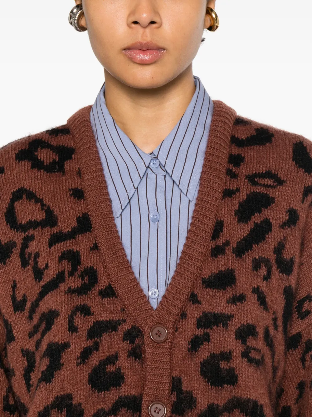 Marsēm Animal-pattern Cardigan In Multi