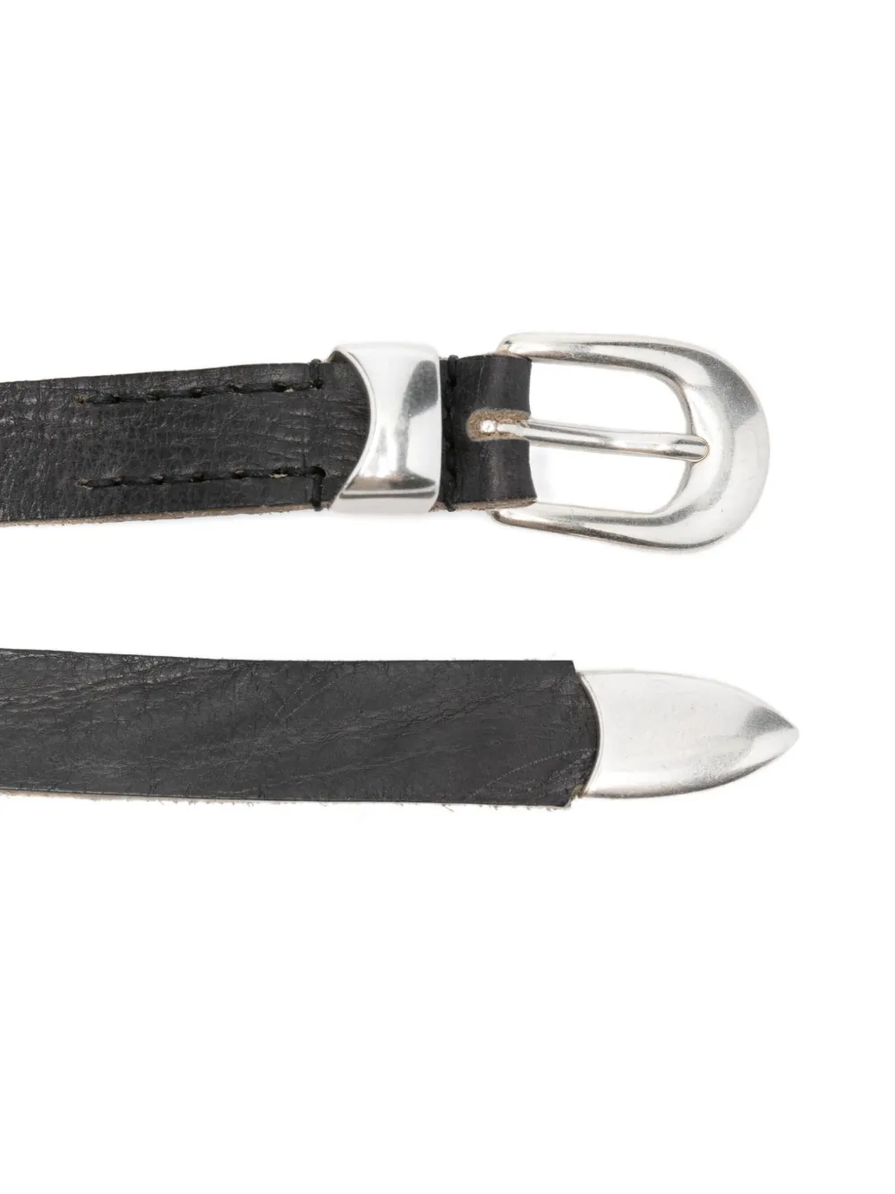 OUR LEGACY braided leather belt - Zwart