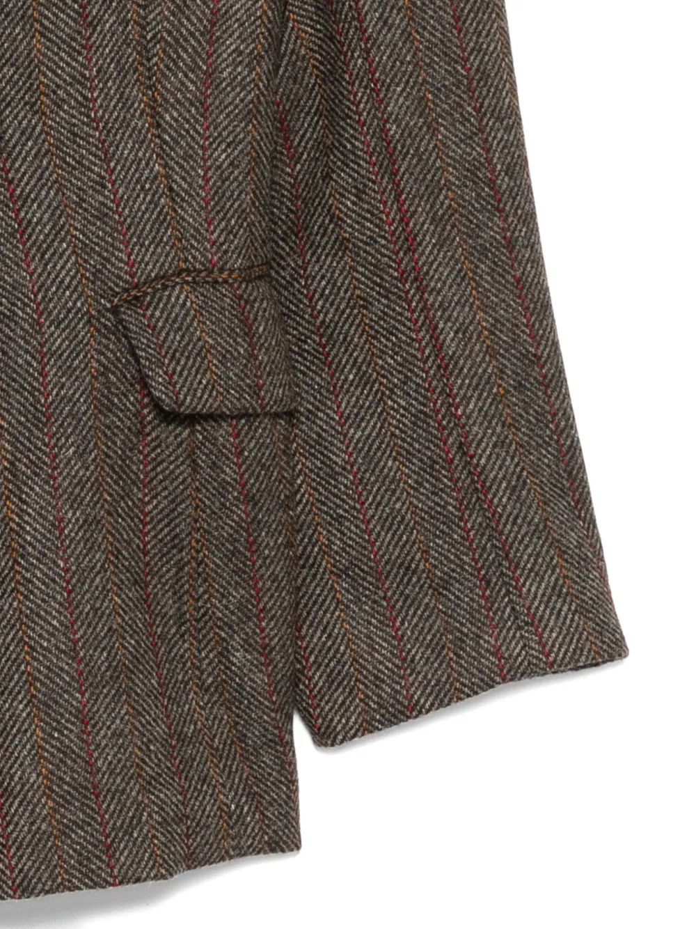 Maison Margiela Double-breasted Blazer In Brown