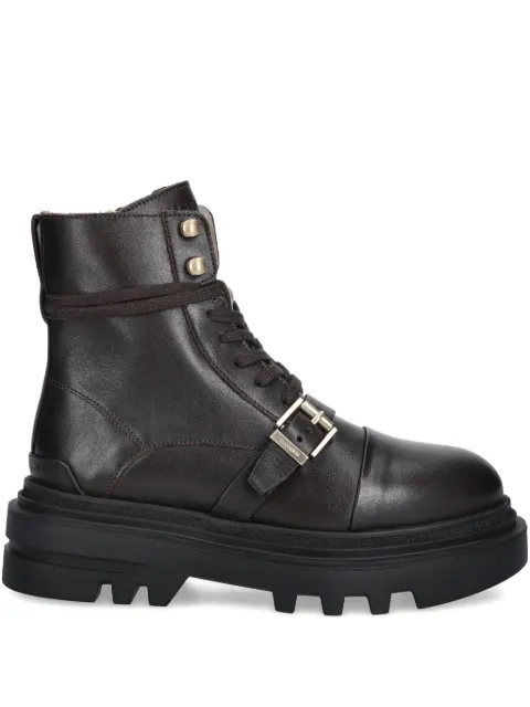 AllSaints buckle lace-up boots