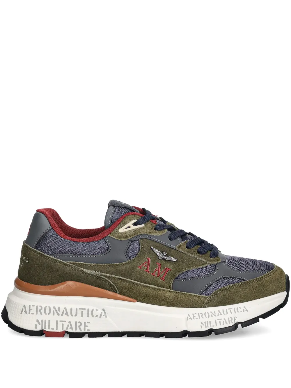 Aeronautica Militare logo-appliquéd sneakers - Verde
