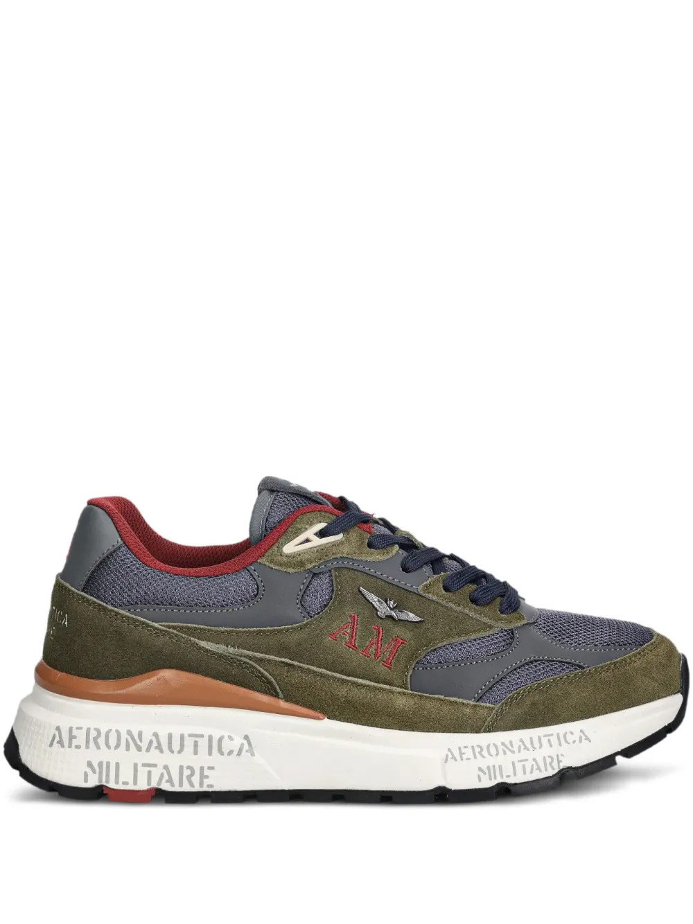 Aeronautica Militare logo-appliquéd sneakers - Verde