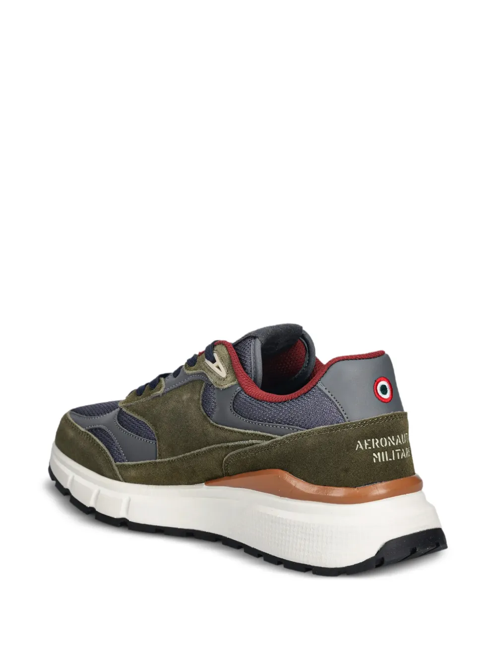Aeronautica Militare Sneakers met logo-applicatie Groen