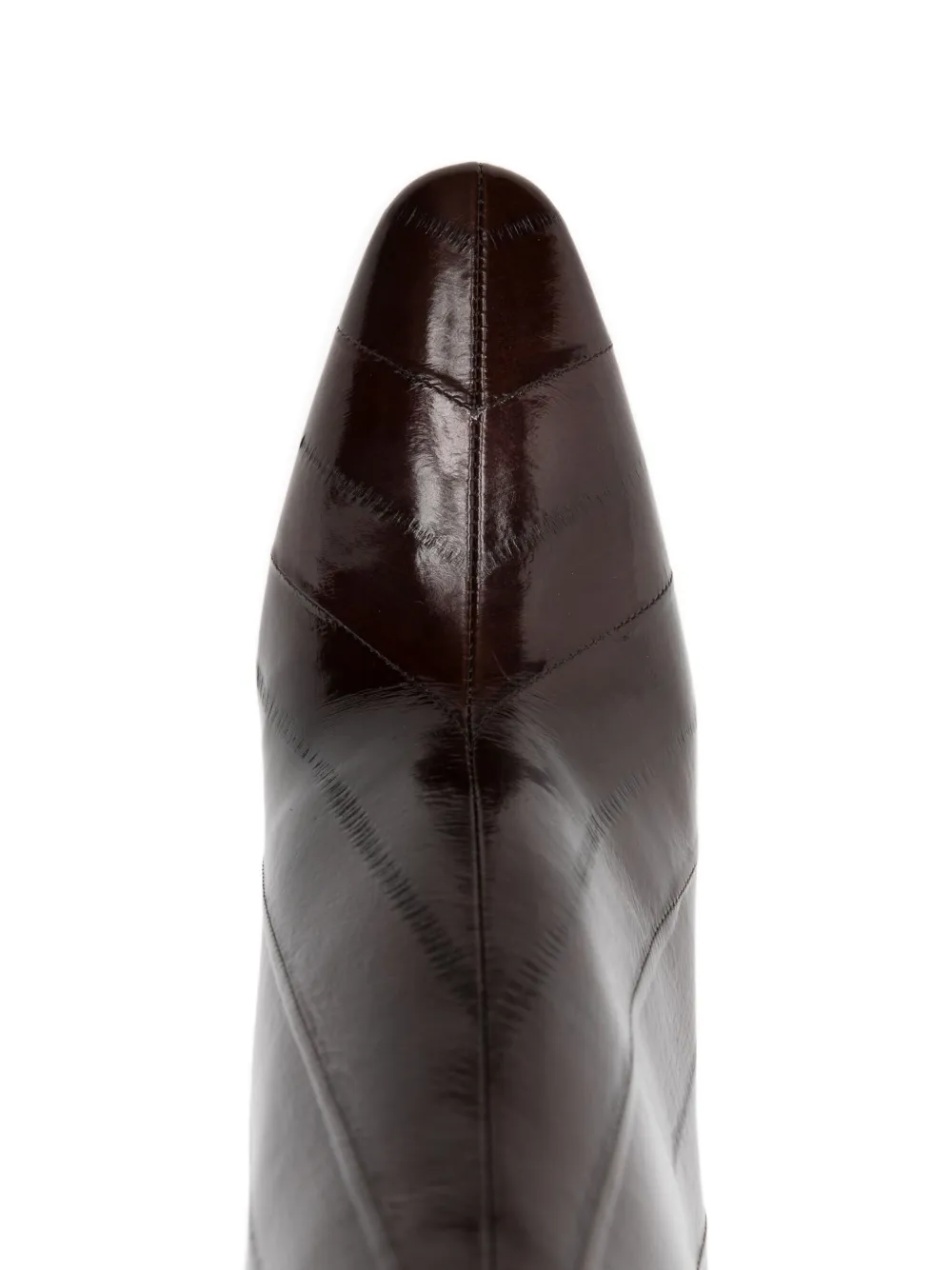 FENDI 105 mm Lucida laarzen met puntige neus Bruin