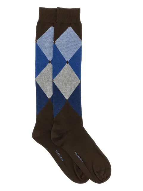 Ballantyne diamond-pattern socks
