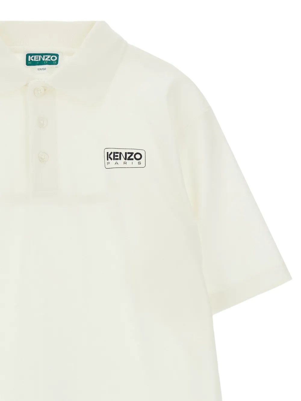 Kenzo Kids Poloshirt met logoprint Wit