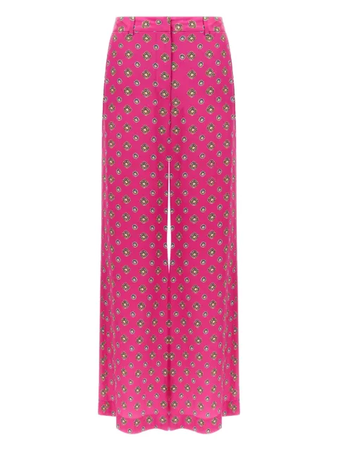 L'Agence Pilar printed straight trousers