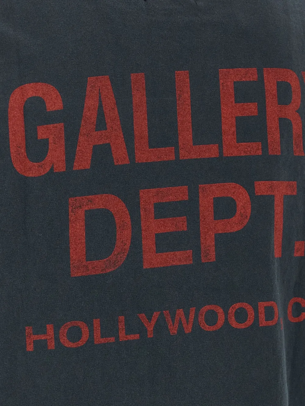 Gallery Dept. Graphic Print Crew Neck T-shirt In Black