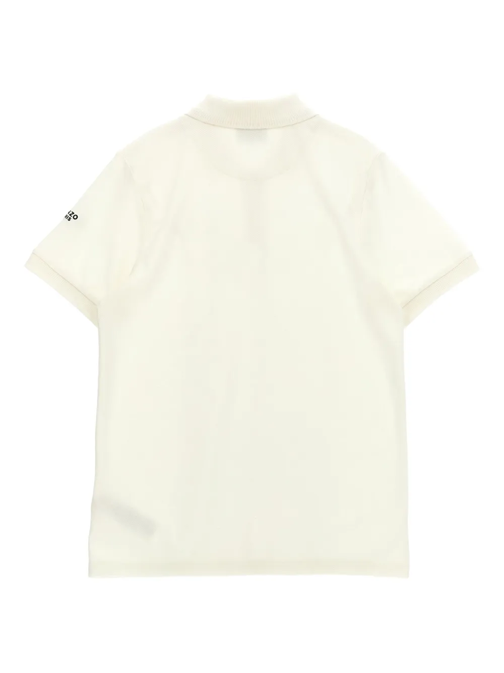Kenzo Kids tiger-patch polo shirt - Beige